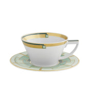 Emerald Cup and Saucer By Vista Allegre