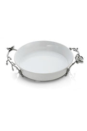 White Orchid Pie Plate By Michael Aram