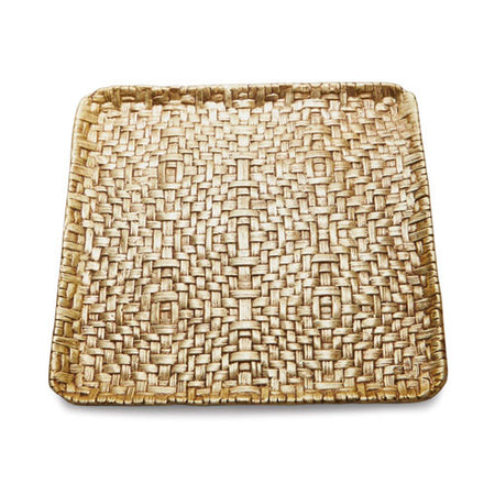 Palm Square Gold Plate By Michael Aram