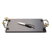 Butterfly Gingko Cheese Board (Challah) With Cheese Knife By Michael Aram