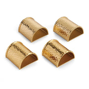 Hammertone Napkin Ring Set of 4 By Michael Aram