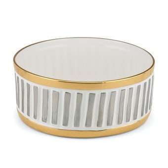 La Rochelle Medium Bowl By Michael Wainwright in Gold & Silver