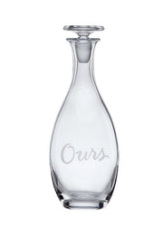 Two Of A Kind "Ours" Decanter By Kate Spade