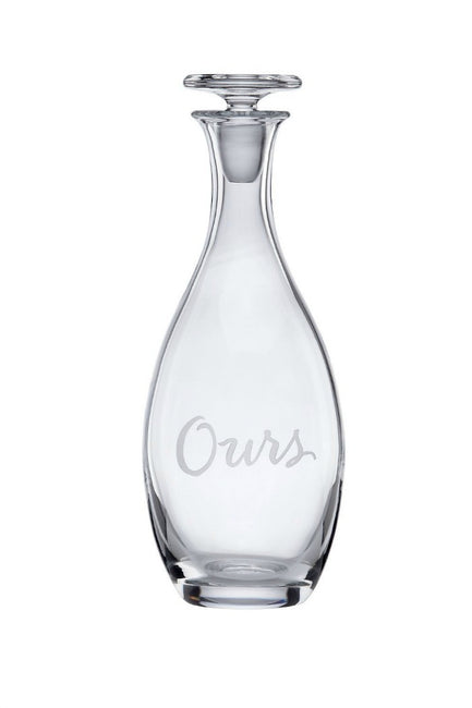 Two Of A Kind "Ours" Decanter By Kate Spade