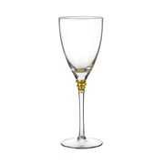 Gold Helix Wine Stem Glass  By Qualia