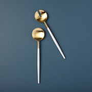 With Gold Flatware Set