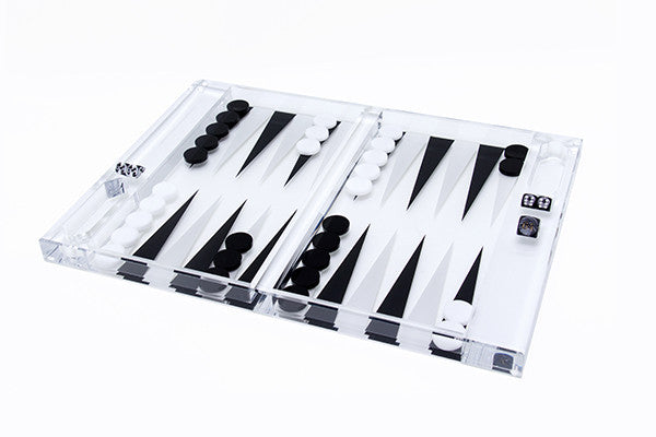 Rockwell Acrylic Backgammon Set By Alexandra Von Furstenberg