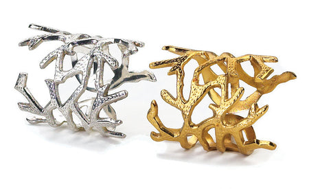 Coral Napkin Rings By Bodrum