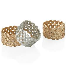 Braid Napkin Jewels By L'Objet, Set of 4