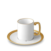 Soie Tresse`e (Braid)  Espresso Cup & Saucer By L'Objet