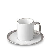 Soie Tresse`e (Braid)  Espresso Cup & Saucer By L'Objet