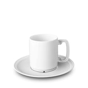 Soie Tresse`e (Braid)  Espresso Cup & Saucer By L'Objet