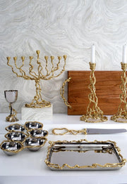 Wisteria Gold Menorah By Michael Aram