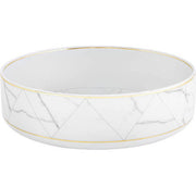 Carrara Marble Large Serving Bowl By Vista Alegre