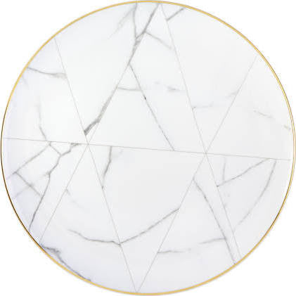 Carrara Marble Dinner Plate By Vista Alegre