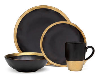 Golden Onyx By Godinger Dinnerware Set
